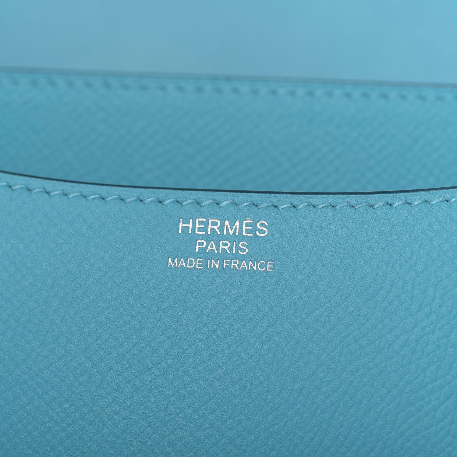 Hermes Epsom Enamel Constance 24 Bleu Du Nord Rouge 6 of 23
