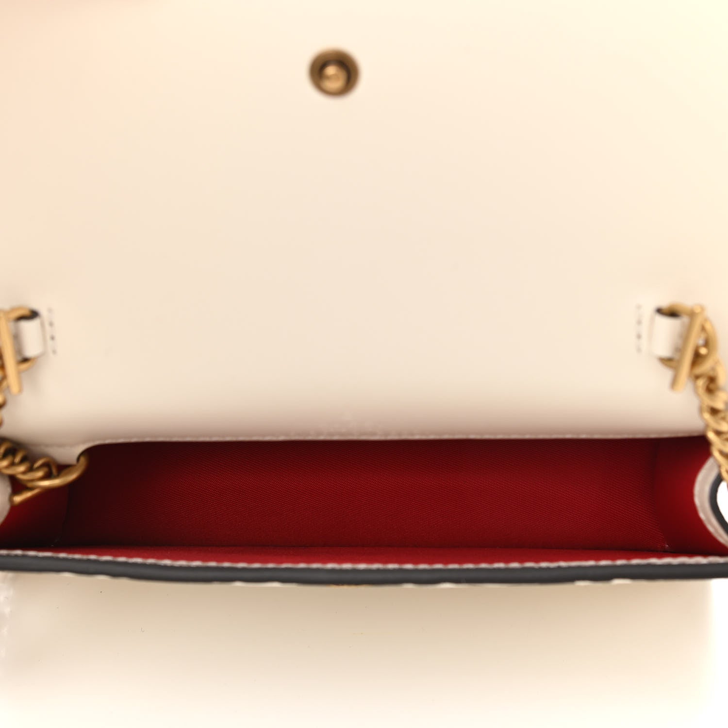 Gucci Guccissima Mini Cherry Chain Bag White 5 of 11
