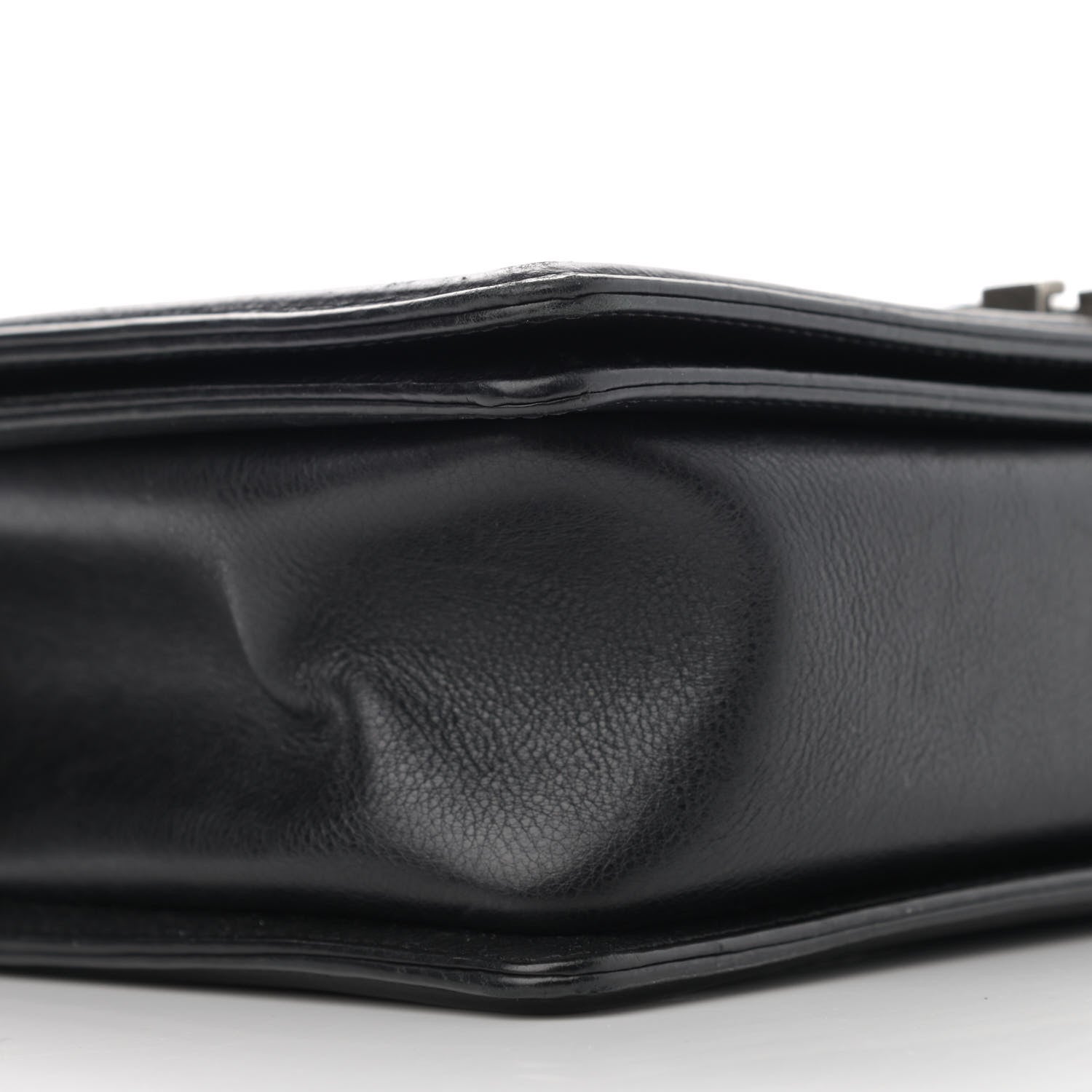 Chanel Calfskin Quilted Double Stitch New Medium Boy Flap Black 9 of 15