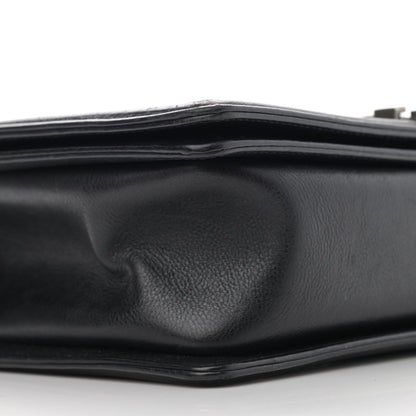 Chanel Calfskin Quilted Double Stitch New Medium Boy Flap Black 9 of 15