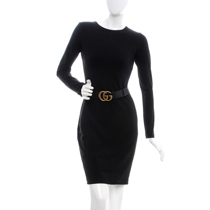 Gucci Calfskin Double G 40mm Belt 65 26 Black 2 of 5