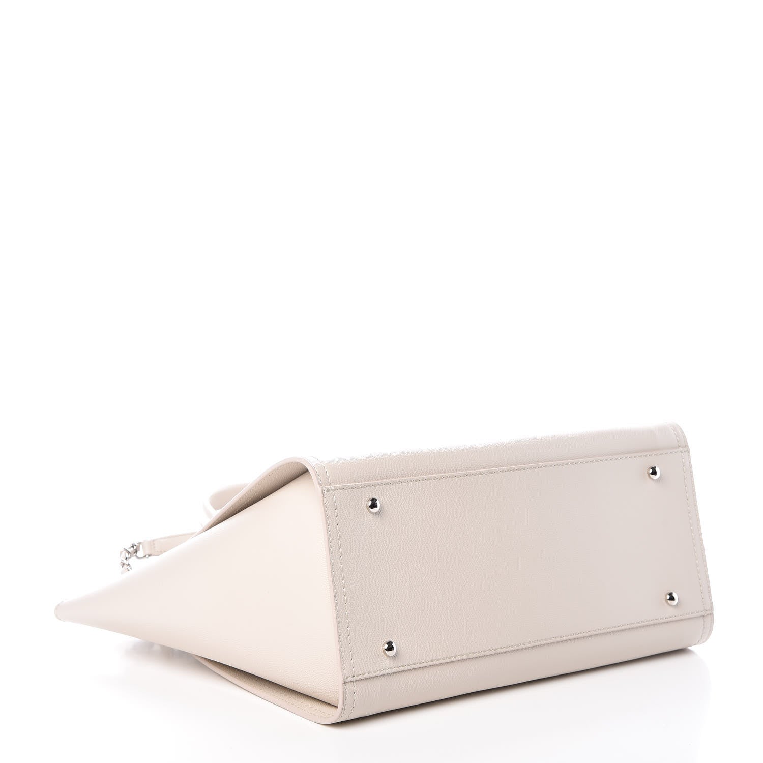 Chanel Caviar Small Studded Deauville Tote Ivory 4 of 11