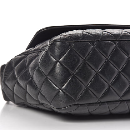 Chanel Lambskin Quilted Flap Shoulder Bag Black 11 of 12