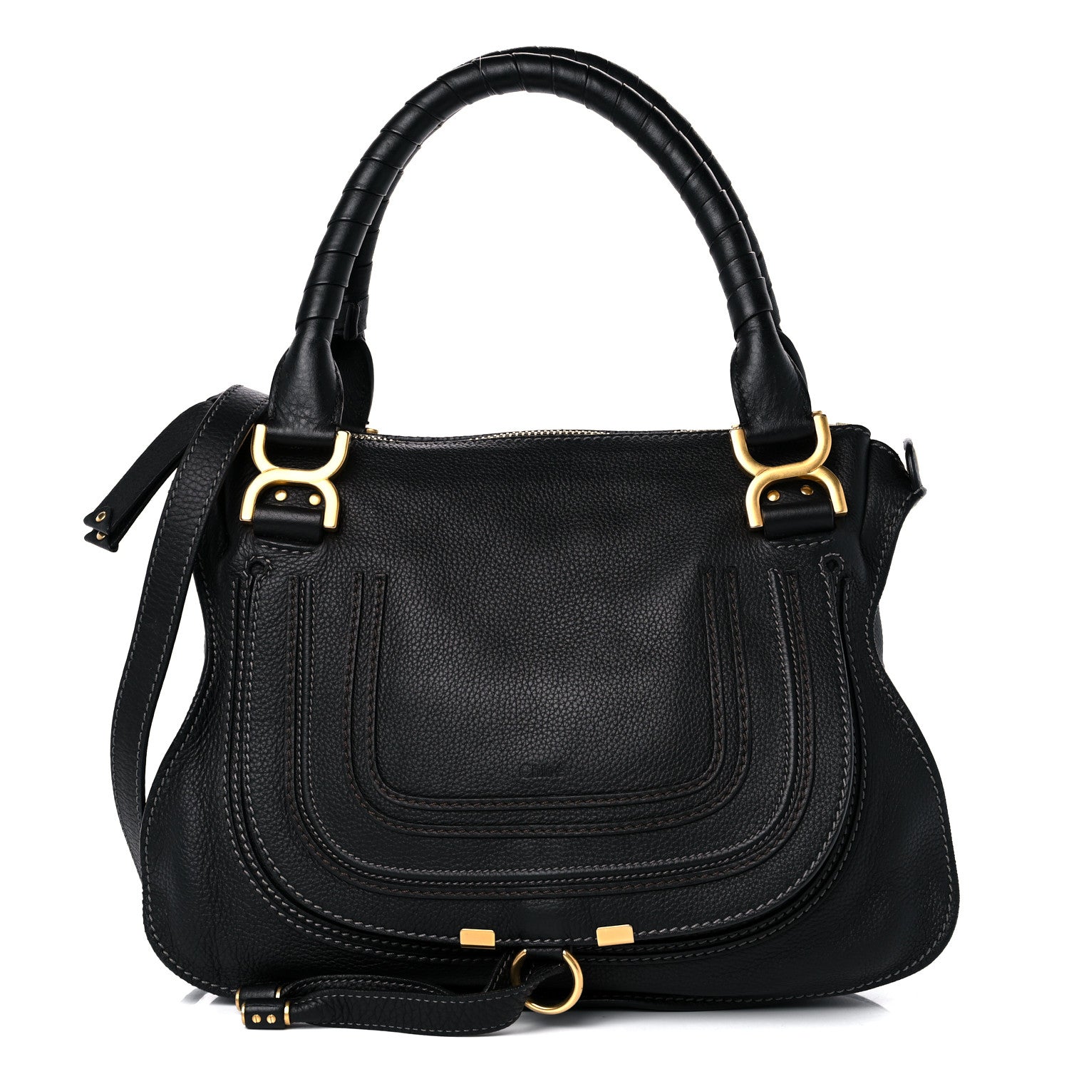 Chloe Calfskin Medium Marcie Satchel Black 1 of 15