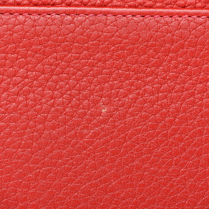 Hermes Taurillon Clemence Retourne Kelly 35 Rouge Garance 34 of 35