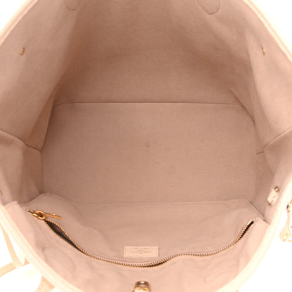 Louis Vuitton Empreinte Monogram Giant Neverfull MM Creme Rose Trianon 7 of 12