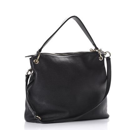 Gucci Pebbled Calfskin Large Soho Hobo Black 2 of 11