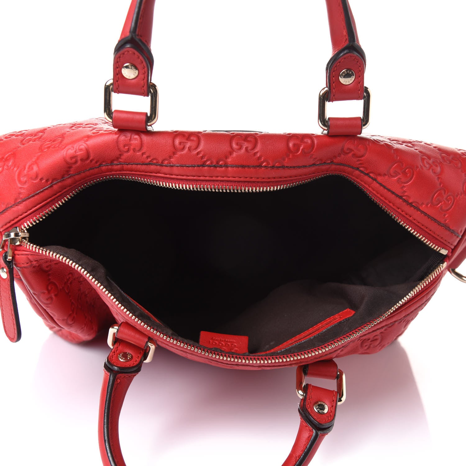 Gucci Guccissima Vitello Tender Medium Joy Boston Sporting Red 9 of 15
