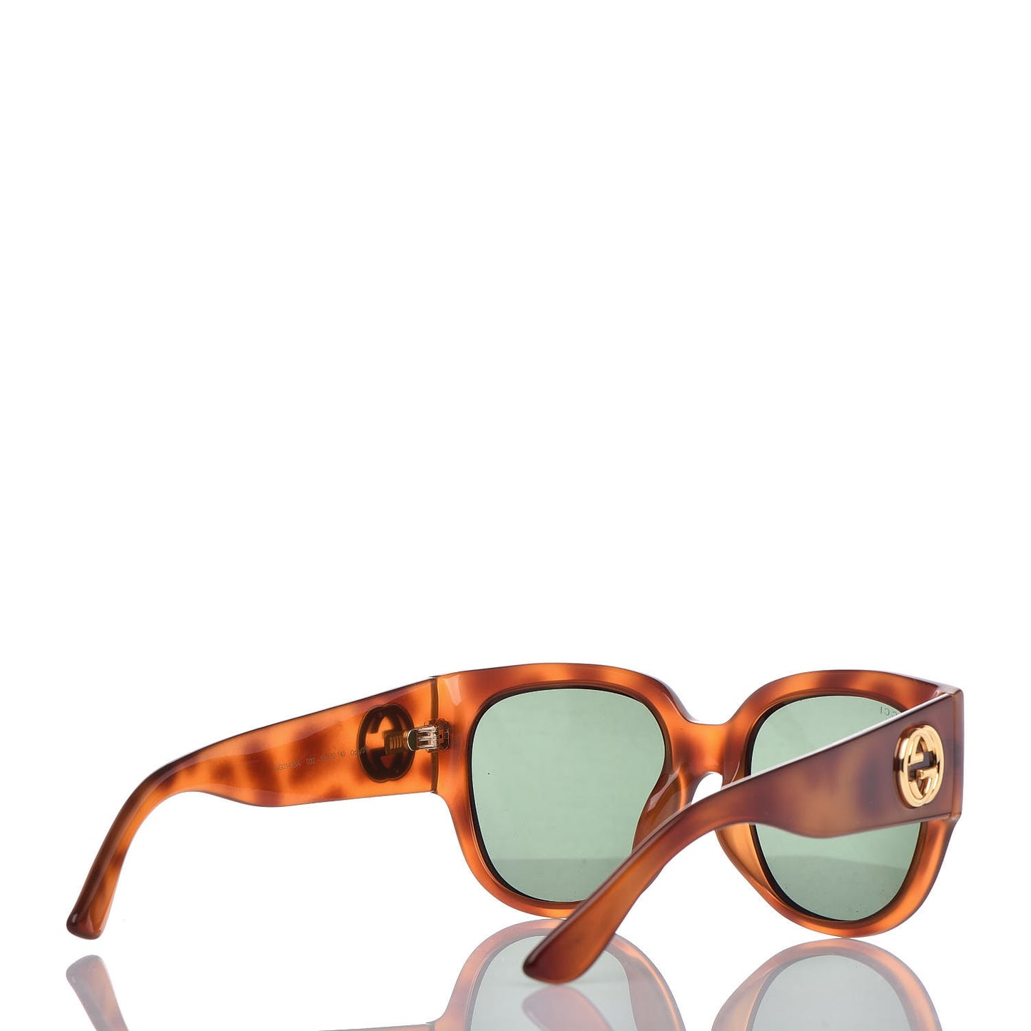 Acetate Square Frame Sunglasses GG0142SA Tortoise