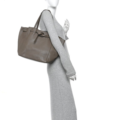 Celine Soft Grained Calfskin Small Belt Cabas Phantom Taupe 2 of 10