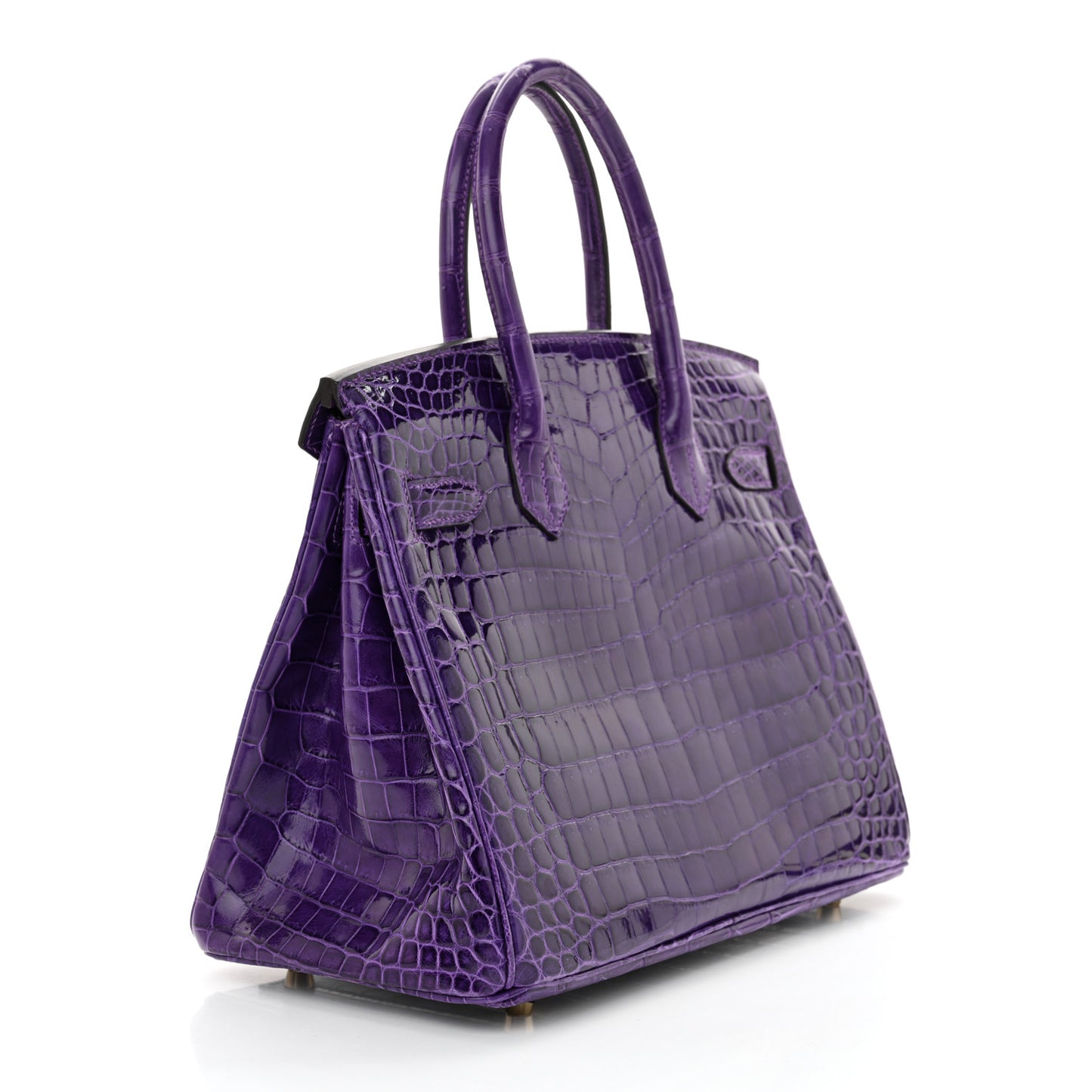 Shiny Niloticus Crocodile Birkin 30 Ultraviolet