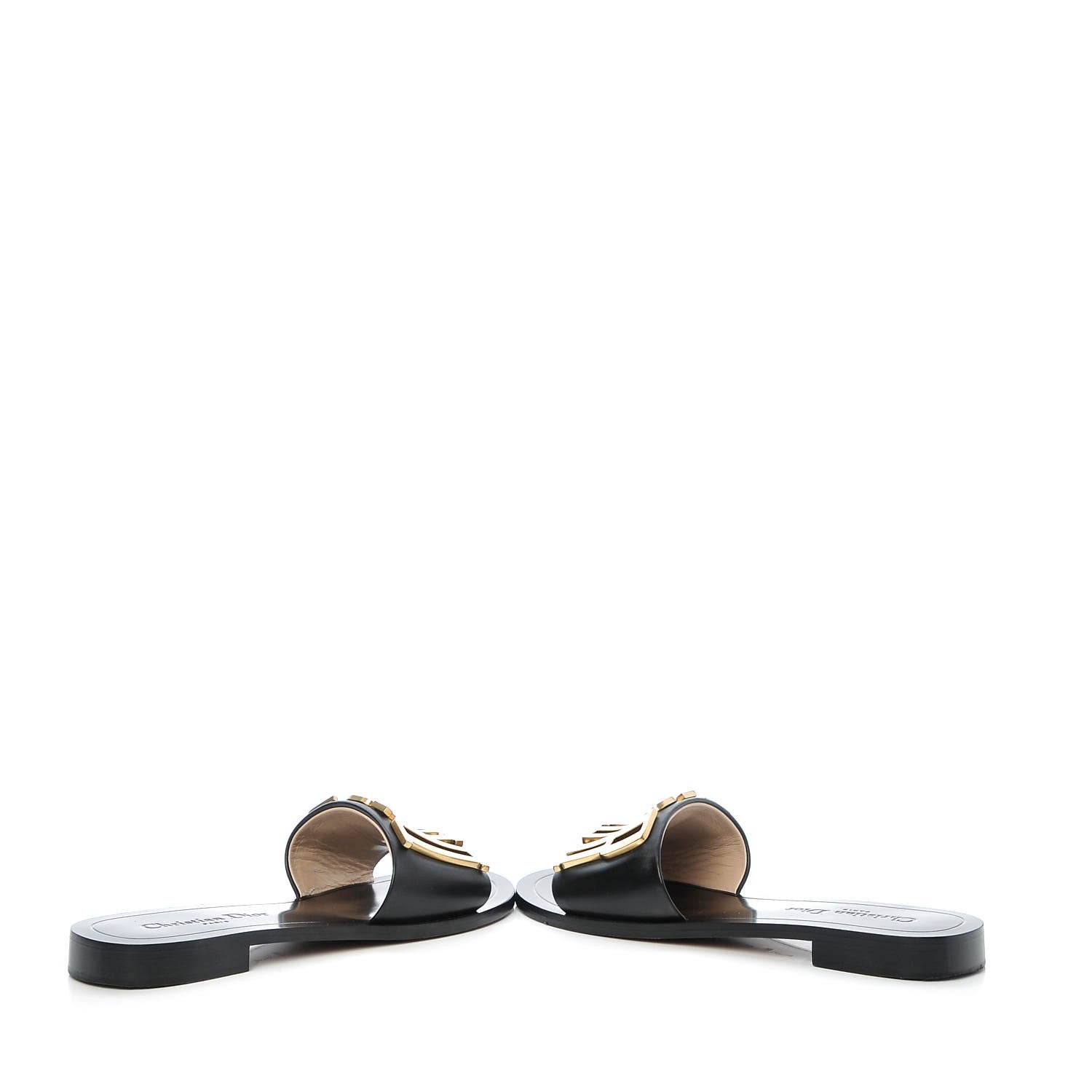 Christian Dior Calfskin Dio(r)evolution 10mm Slide Sandals 38 Black 6 of 10