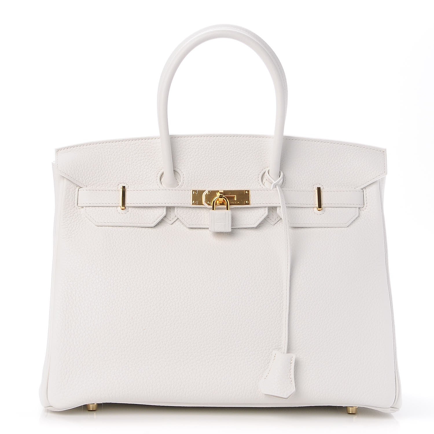 Hermes Taurillon Clemence Birkin 35 White 1 of 34