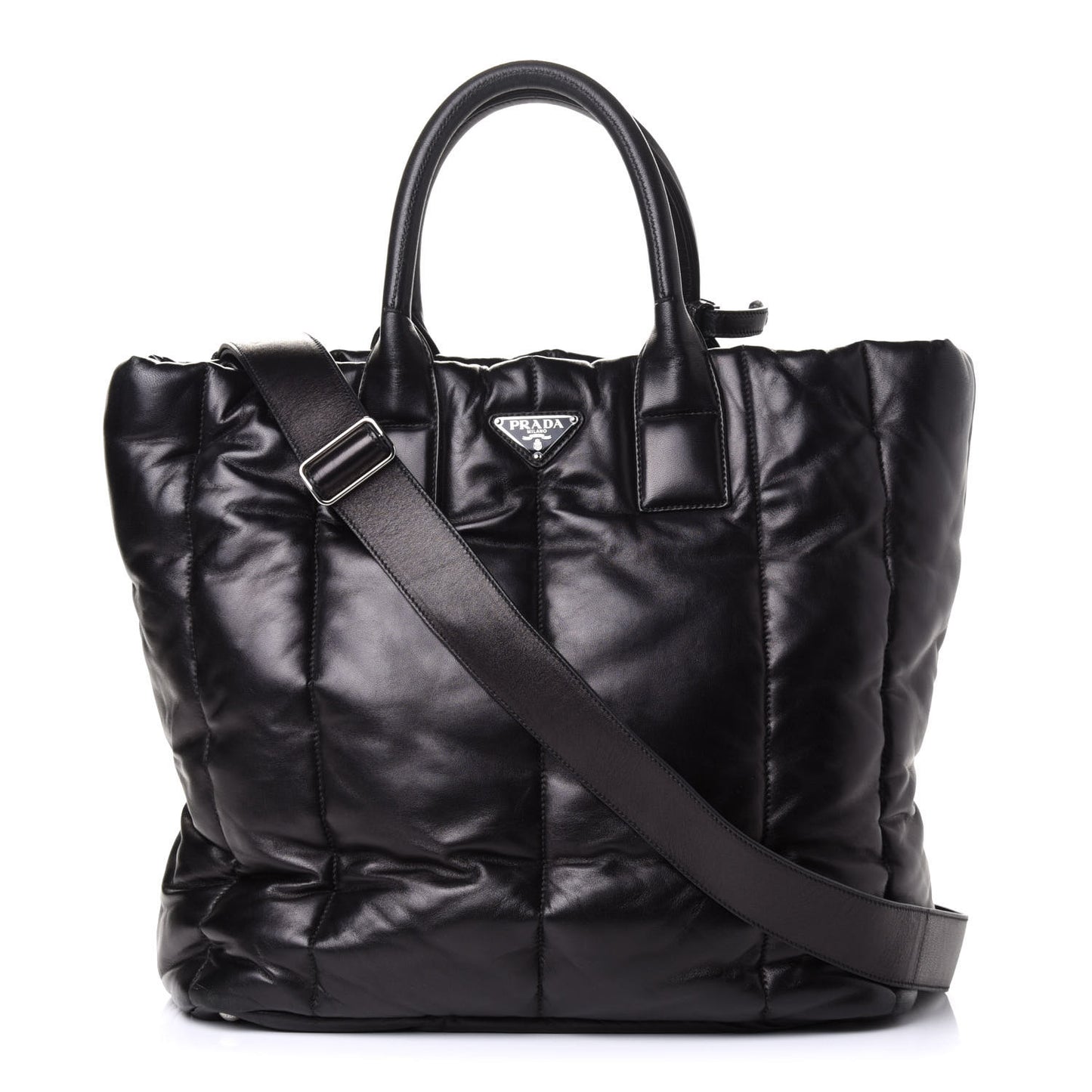 Nappa Bomber North South Tote Black