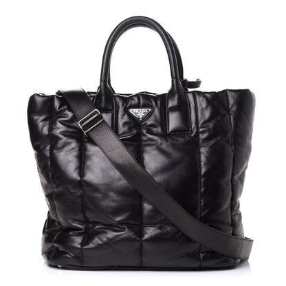 Prada Nappa Bomber North South Tote Black 1 of 4