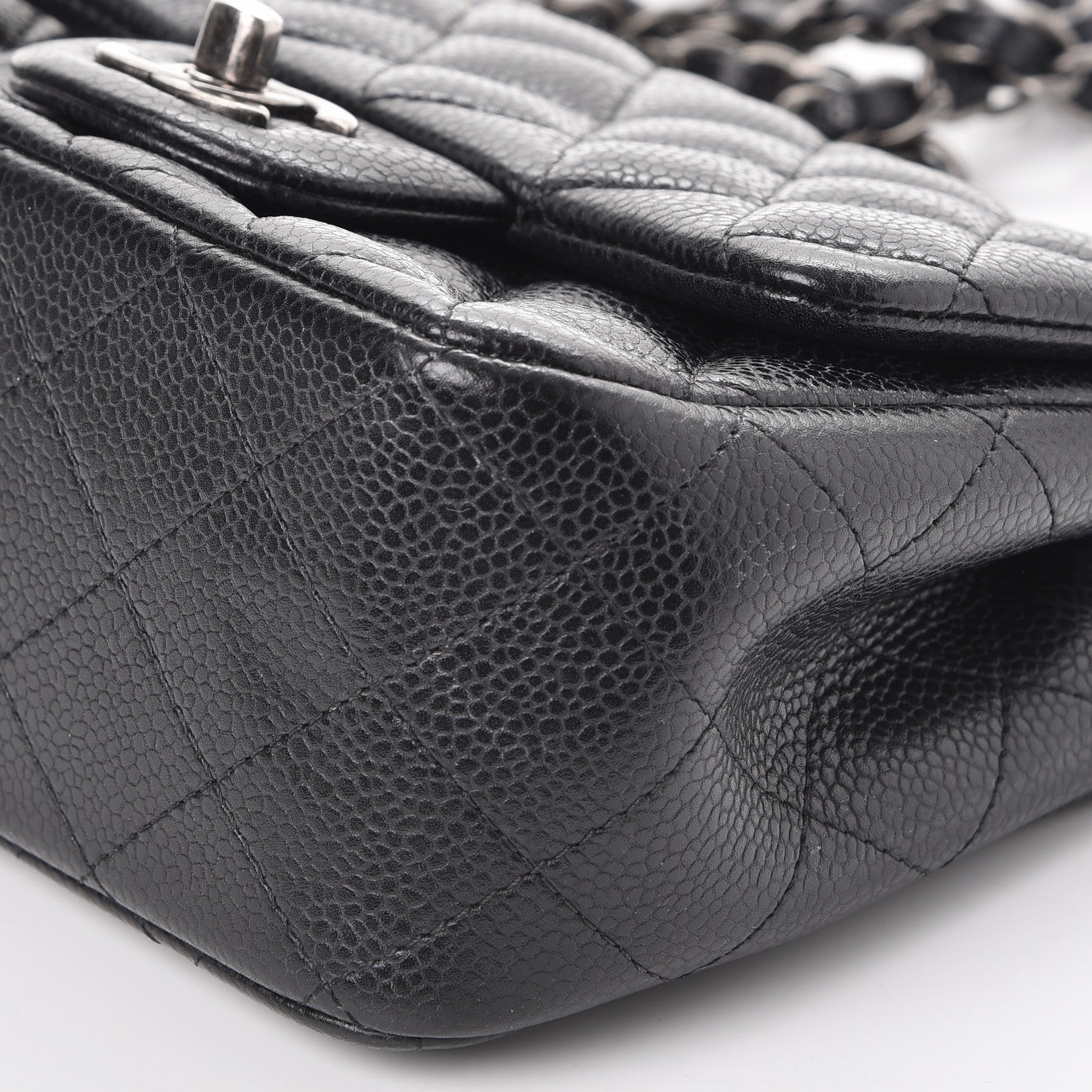 Chanel Caviar Quilted Mini Square Flap Black 10 of 10