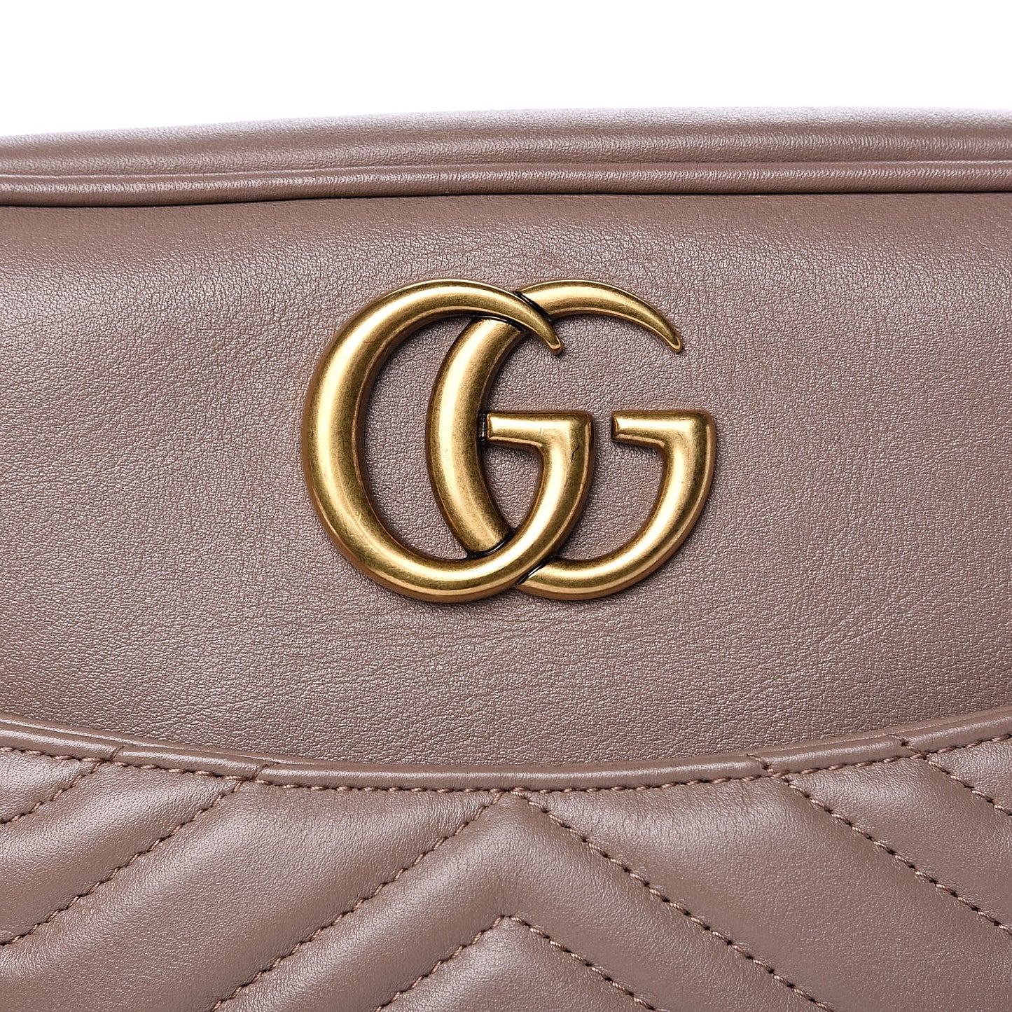 Calfskin Matelasse Medium GG Marmont Chain Shoulder Bag Porcelain Rose