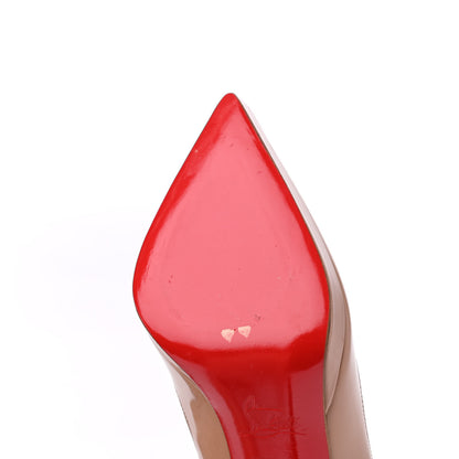 Christian Louboutin Patent Pigalle Plato 120 Pumps 37 Nude 9 of 12