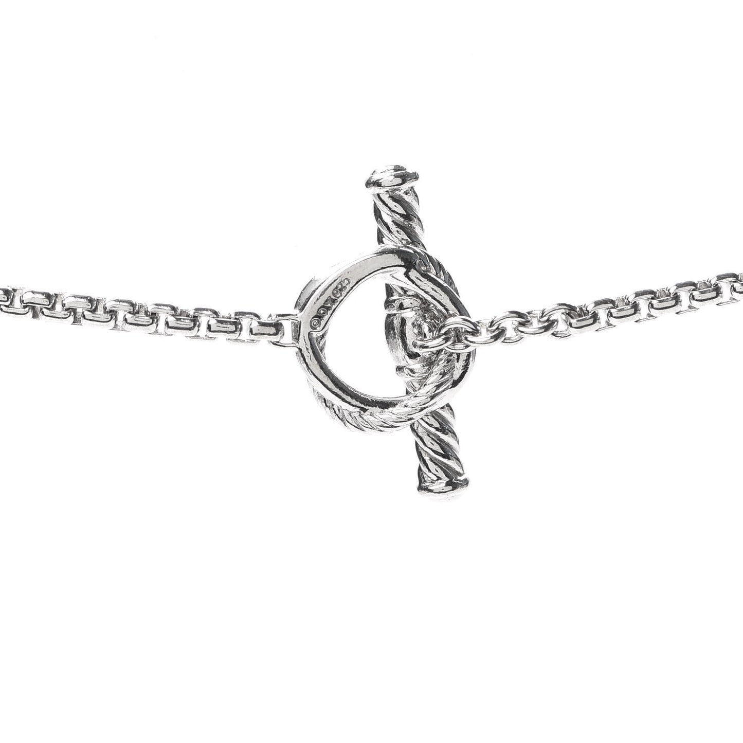 Sterling Silver Diamond 14mm Infinity Station Necklace