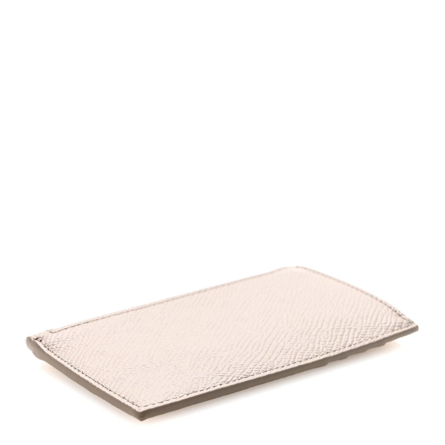 Celine Grained Calfskin Zipped Card Holder Pebble 4 of 7