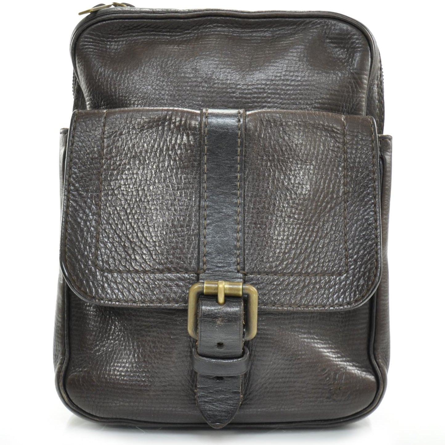 Utah Leather Yuma Messenger Bag Coffee