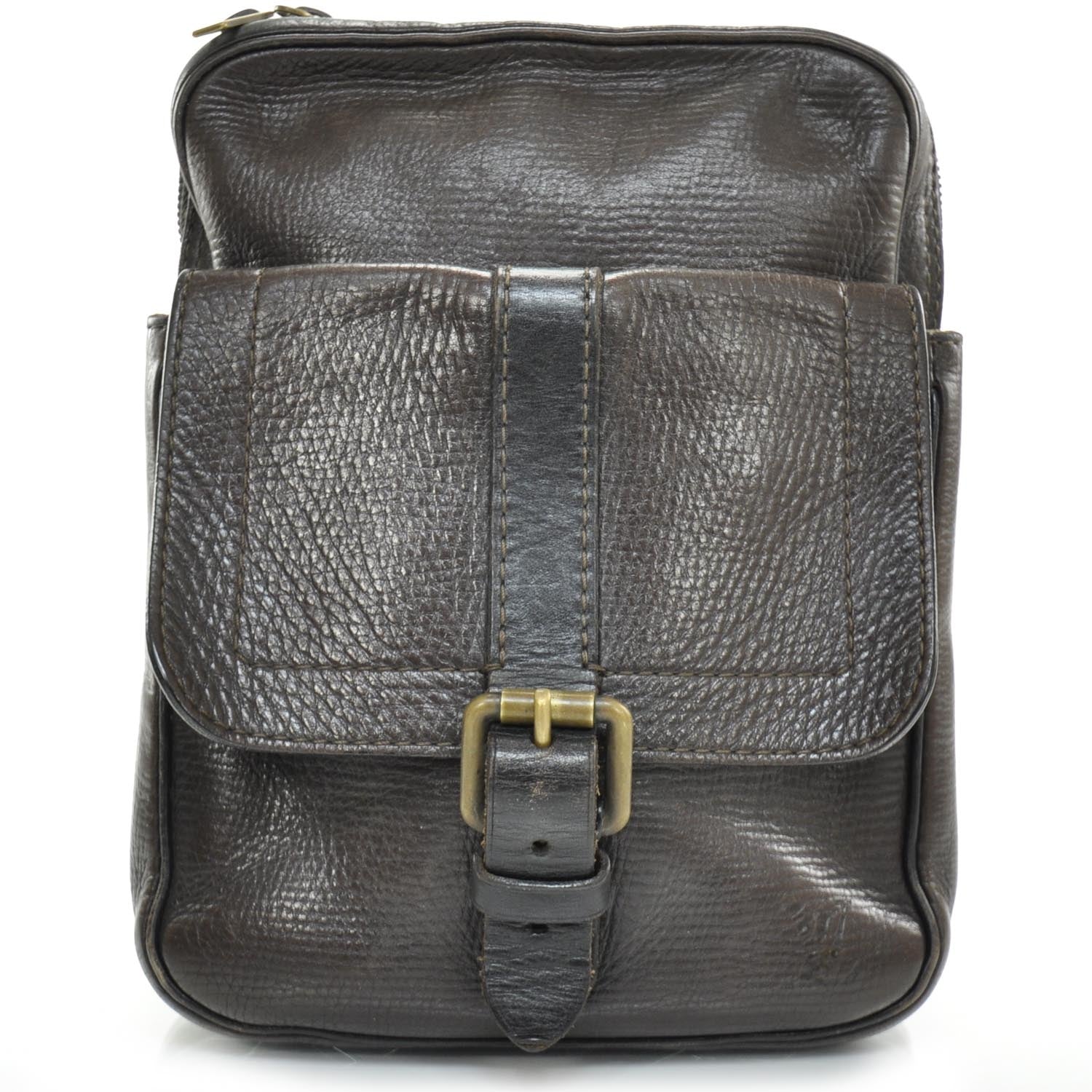 Louis Vuitton Utah Leather Yuma Messenger Bag Coffee 1 of 11