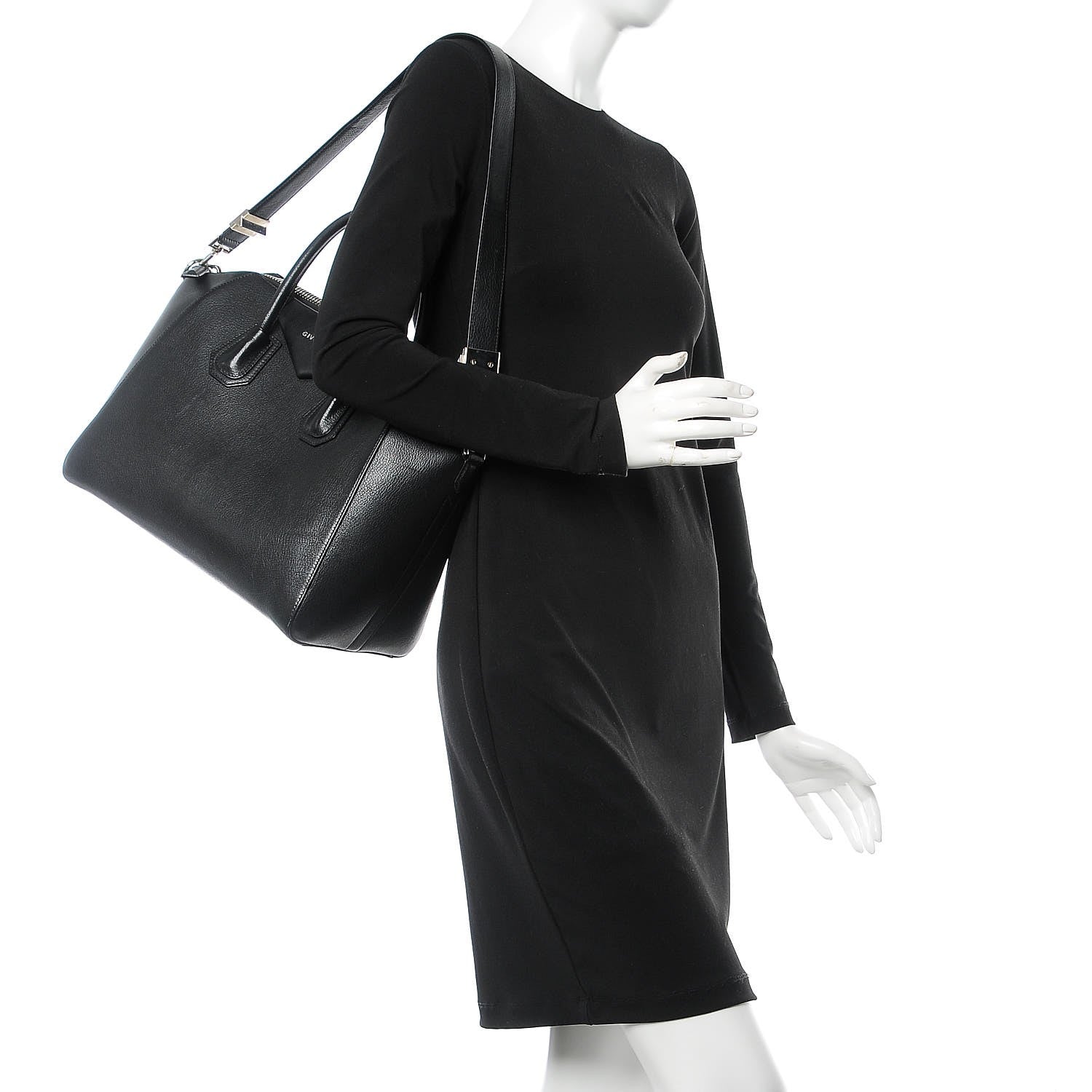 Givenchy Sugar Goatskin Medium Antigona Black 3 of 8