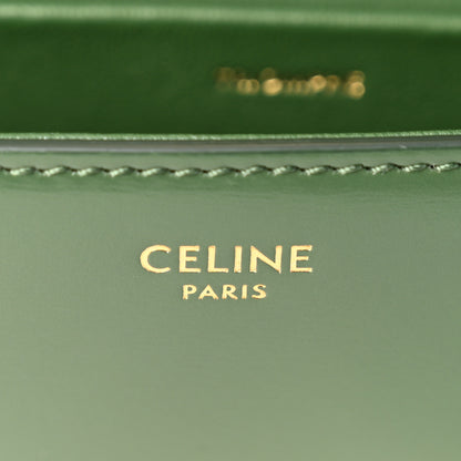 Celine Shiny Calfskin Triomphe Shoulder Bag Forest 6 of 11