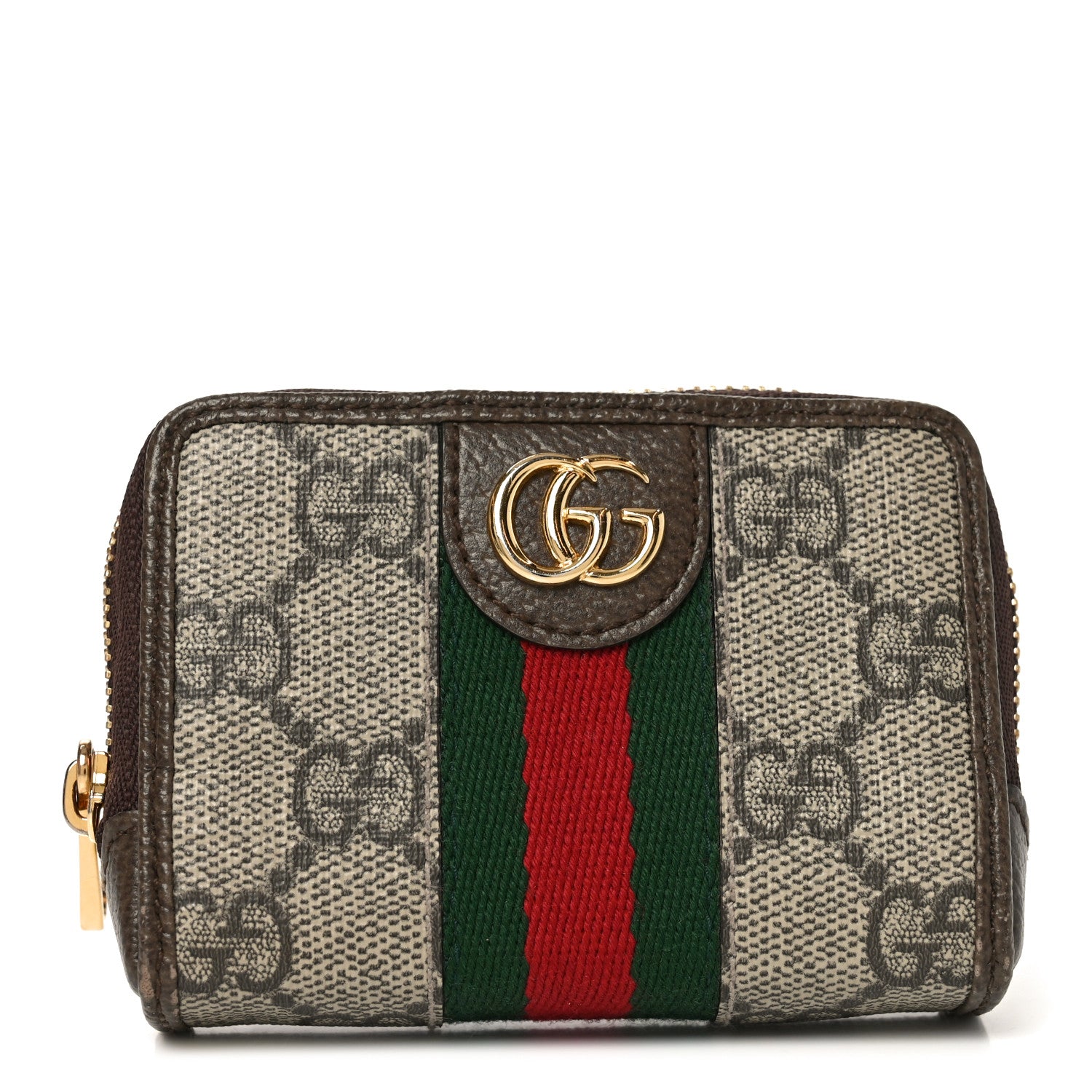 Gucci GG Supreme Monogram Web Ophidia Playing Card Case Beige New Acero 1 of 9