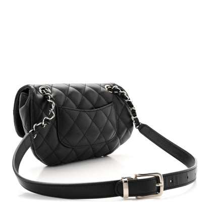 Chanel Calfskin Quilted CC Uniform Flap Belt Bag Black 3 of 10
