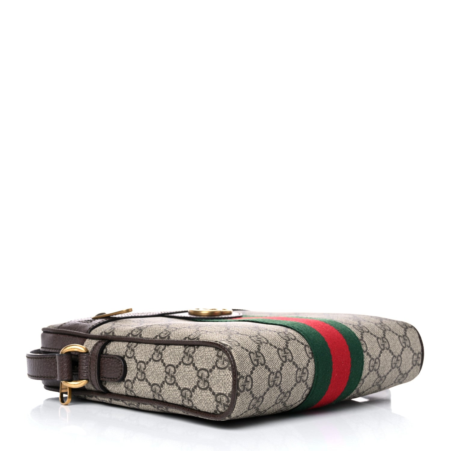 Gucci GG Supreme Monogram Web Small Ophidia Messenger Bag Brown 4 of 10