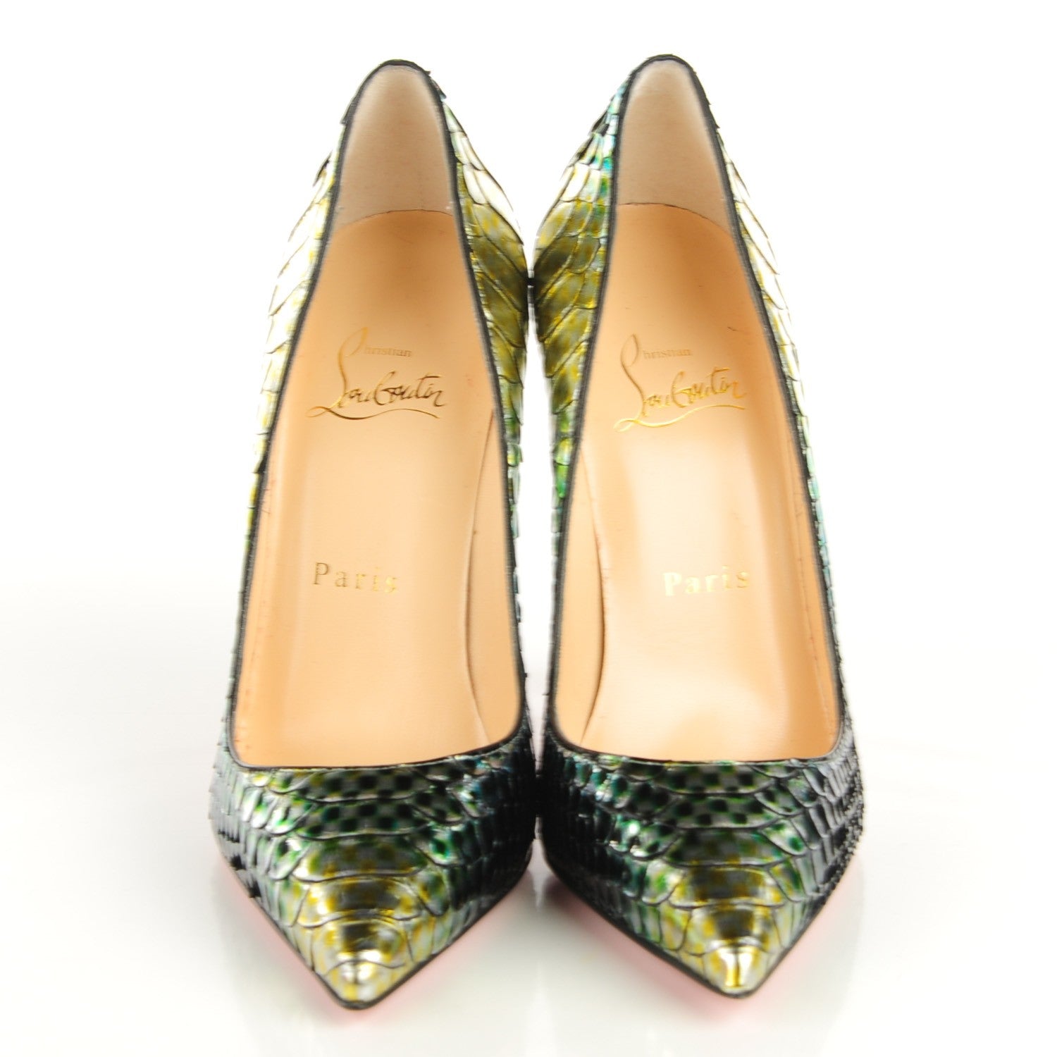 Christian Louboutin Python So Kate 120 Pumps 36 Mimosa 2 of 6