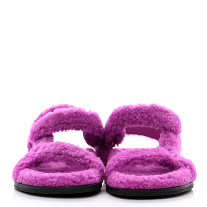Fendi Shearling FF Fendi Feel Sandals 39 Bouganville 2 of 8