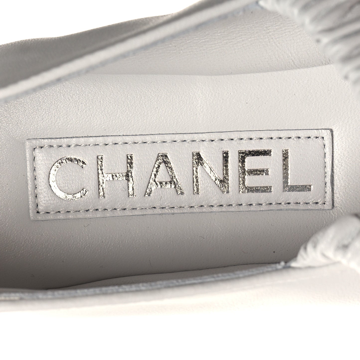 Lambskin Knit Grosgrain Cap Toe CC Ballerina Flats With Leg Warmers 37 White Black