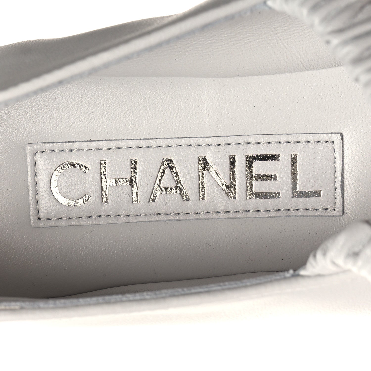 Chanel Lambskin Knit Grosgrain Cap Toe CC Ballerina Flats With Leg Warmers 37 White Black 9 of 10