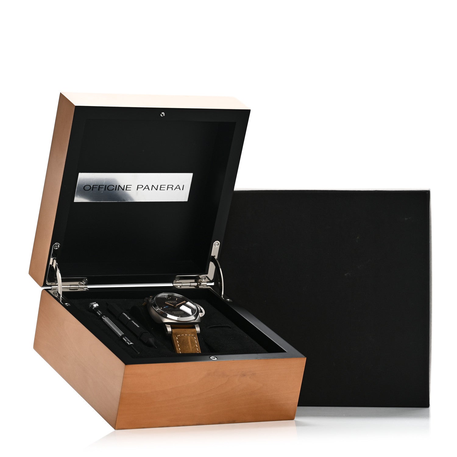 Panerai Titanium Calfskin 44mm Luminor Marina 1950 3 Days Automatic Watch Black PAM01351 5 of 5