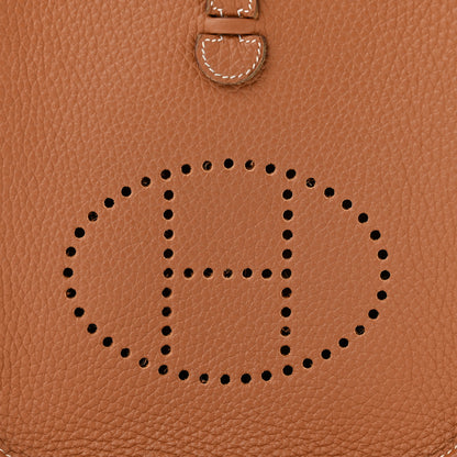 Hermes Taurillon Clemence Evelyne TPM Gold 8 of 11