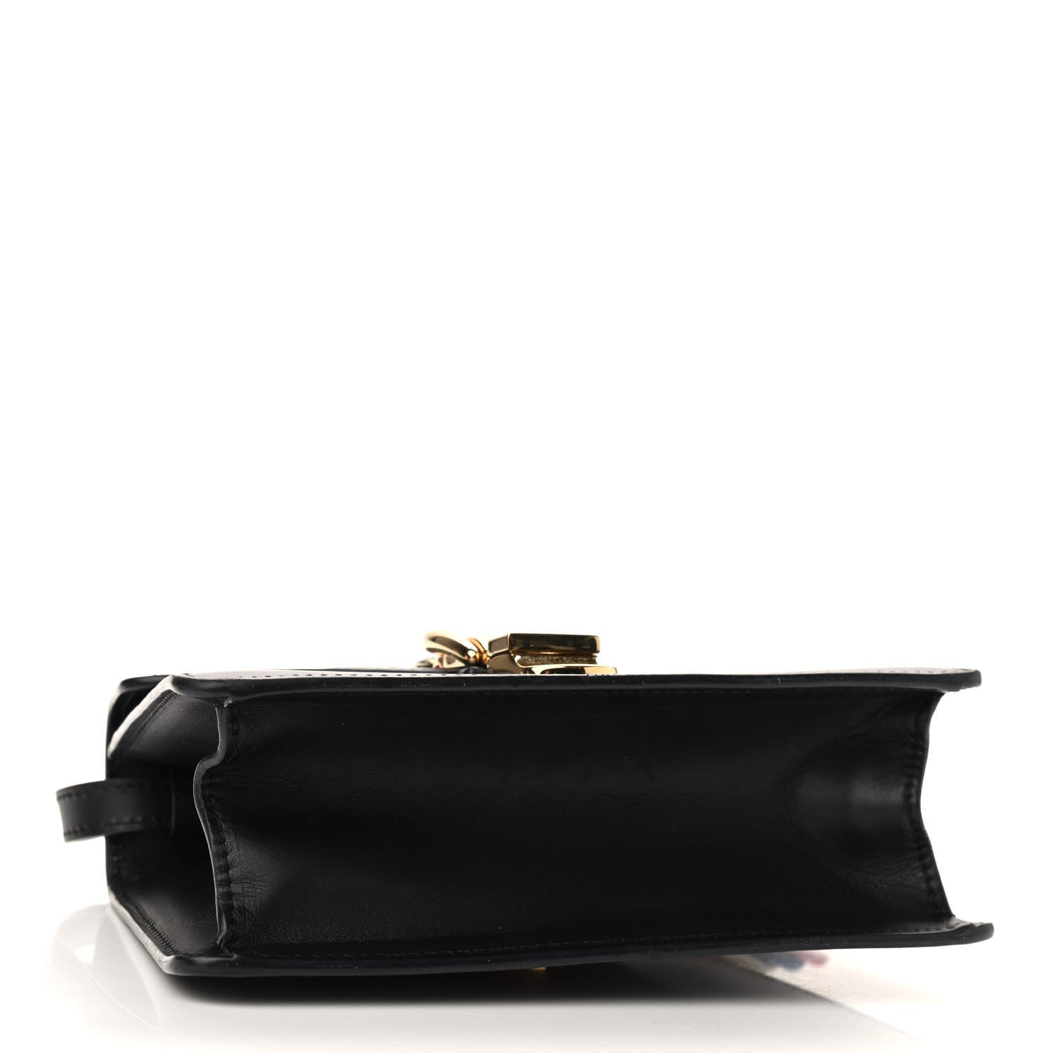 Gucci Calfskin Mini Sylvie Top Handle Bag Black 4 of 10