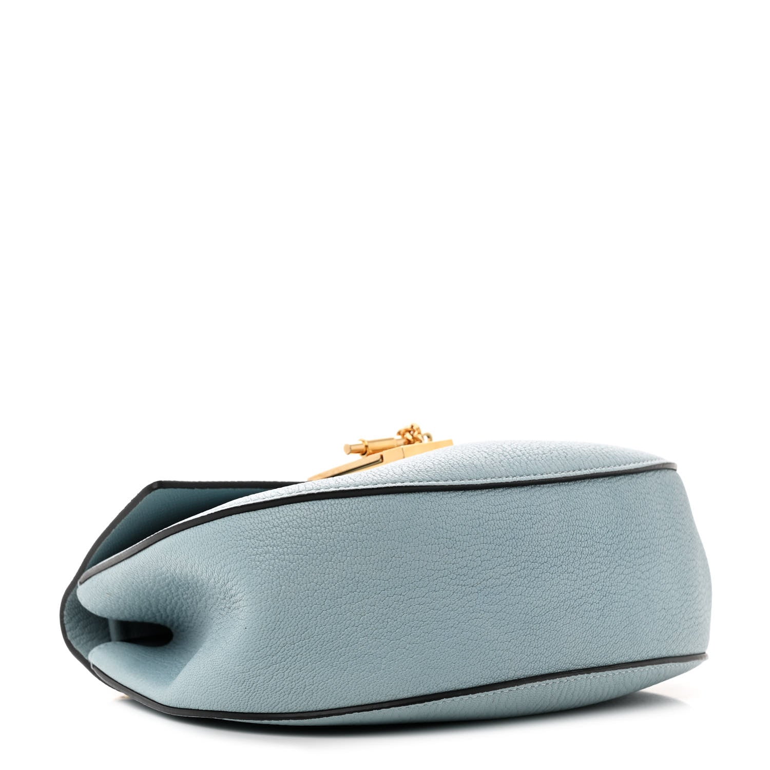Chloe Grained Lambskin Drew Shoulder Bag Fresh Blue 4 of 10