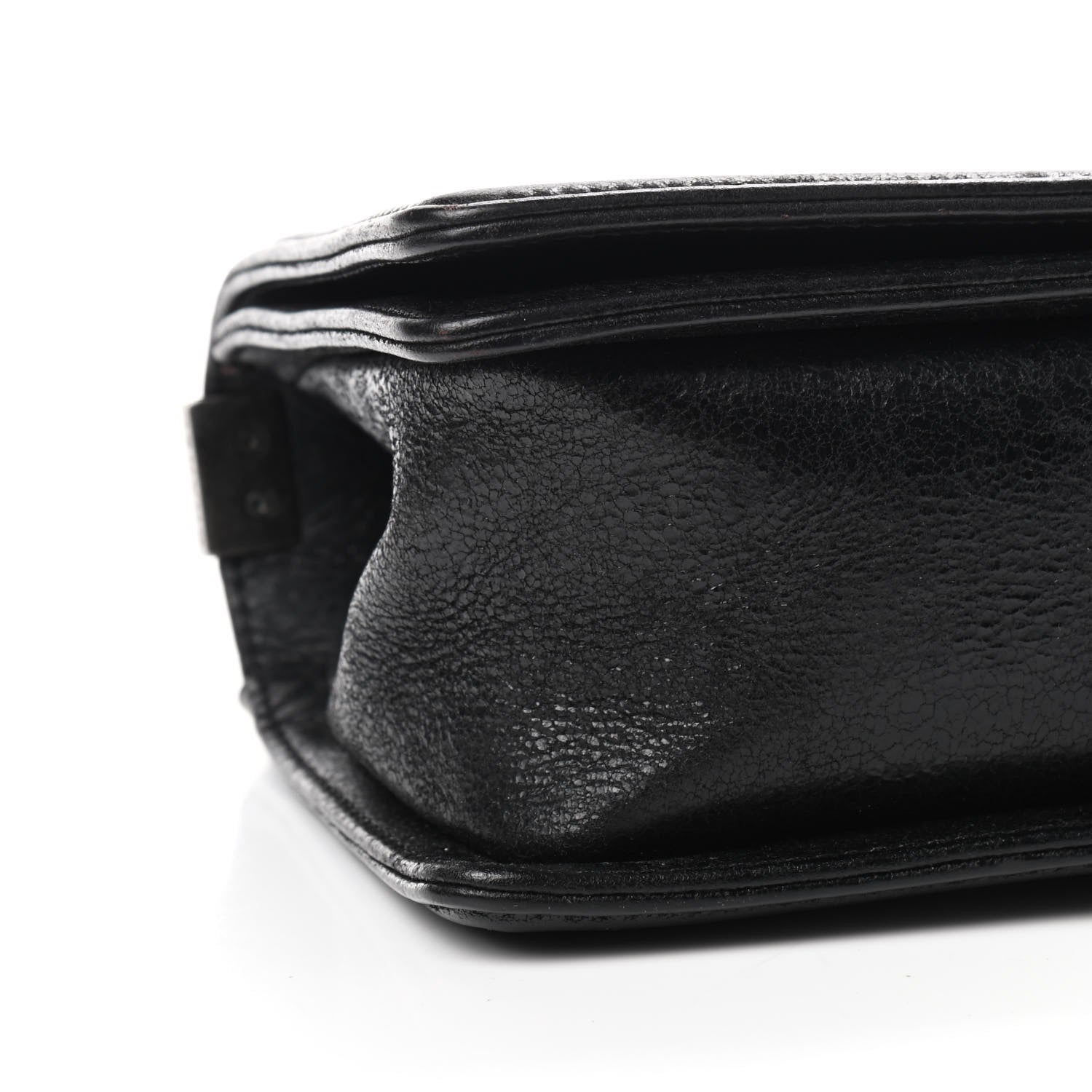 Chanel Goatskin Chesterfield Quilted Medium Celtic Boy Flap Black 8 of 9