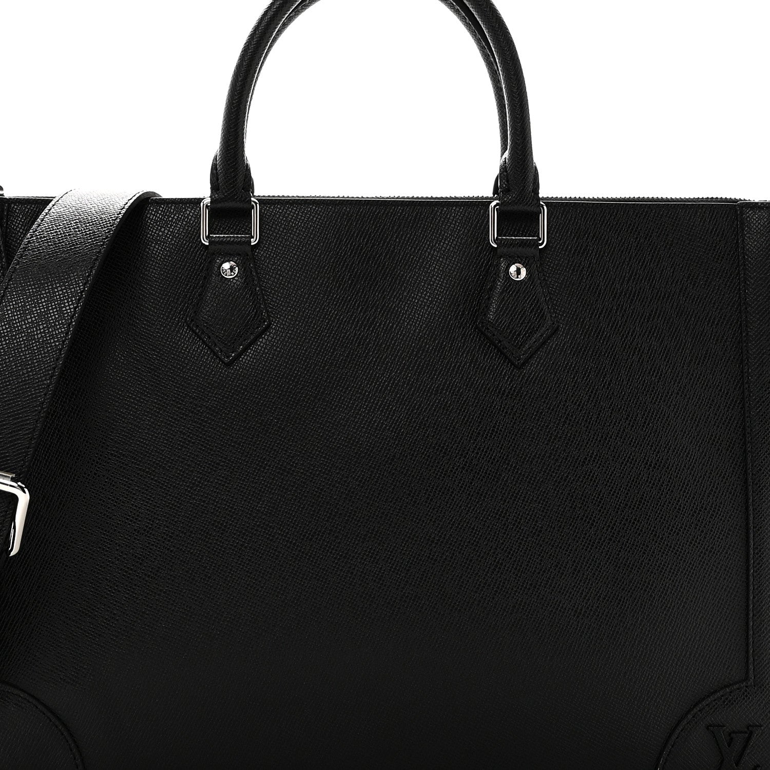 Louis Vuitton Taiga Slim Briefcase Black 7 of 9