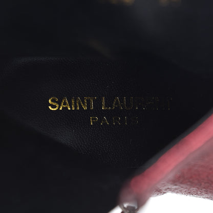 Saint Laurent Metallic Crackled Lou 95 Zip Bootie 37 Elect 8 of 9