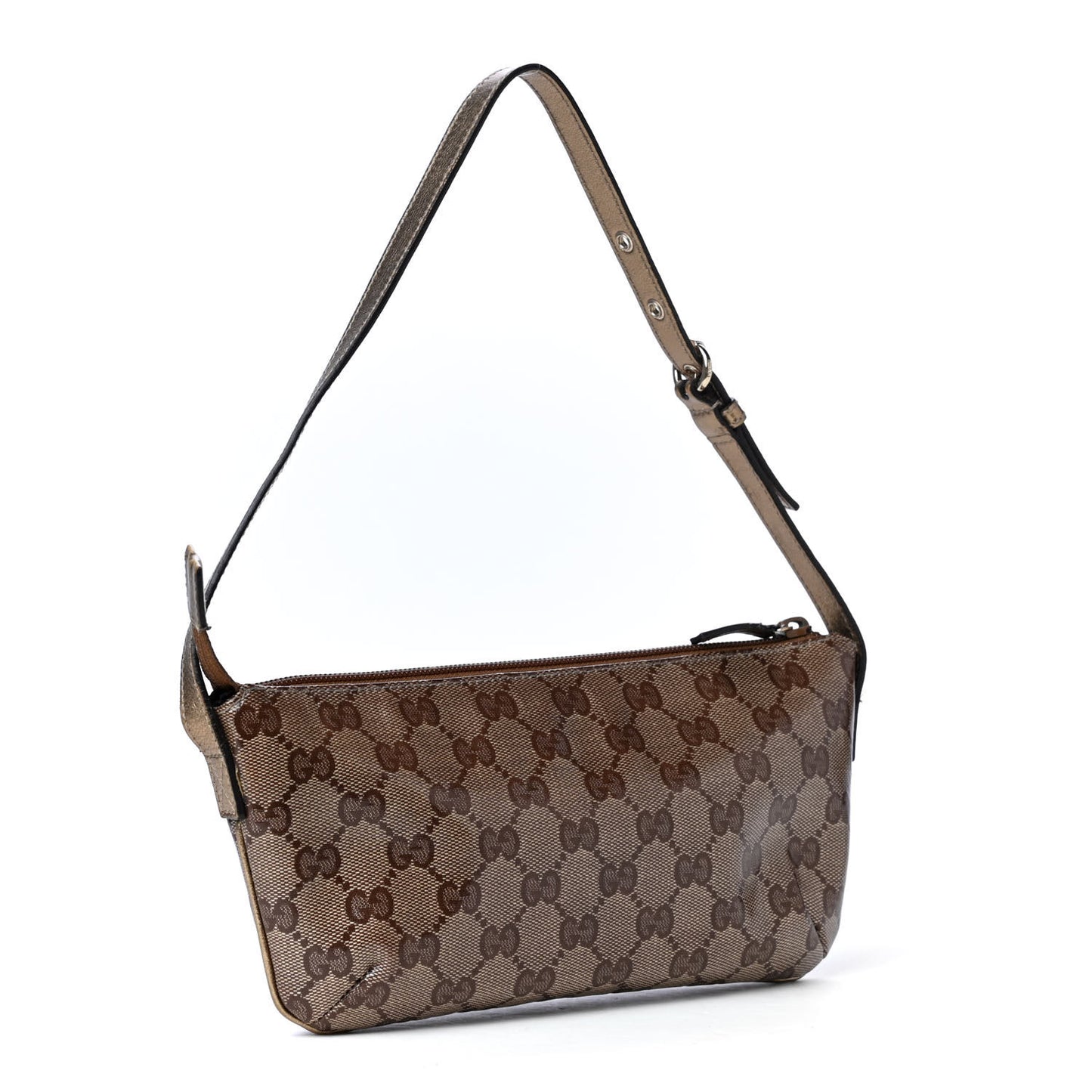 Crystal Monogram Joy Boat Pochette Brown