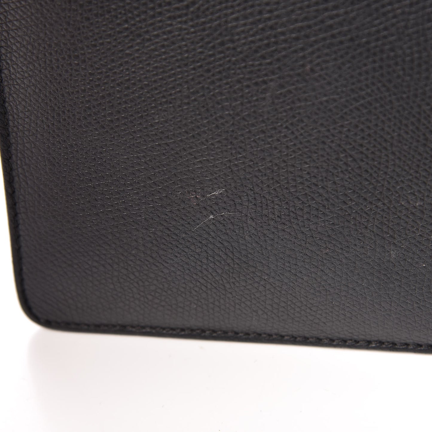 Baby Grained Calfskin Small Case Flap Black