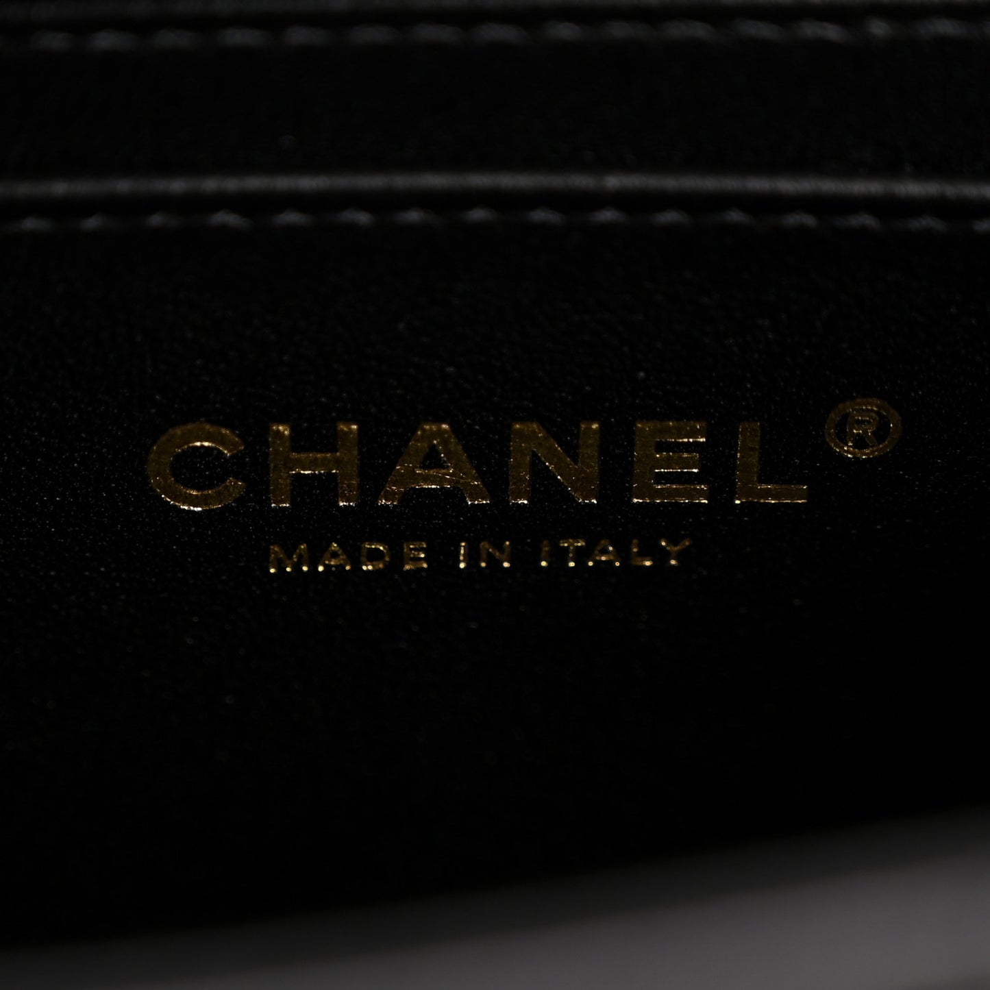 Lambskin Quilted Mini Rectangular Flap Black