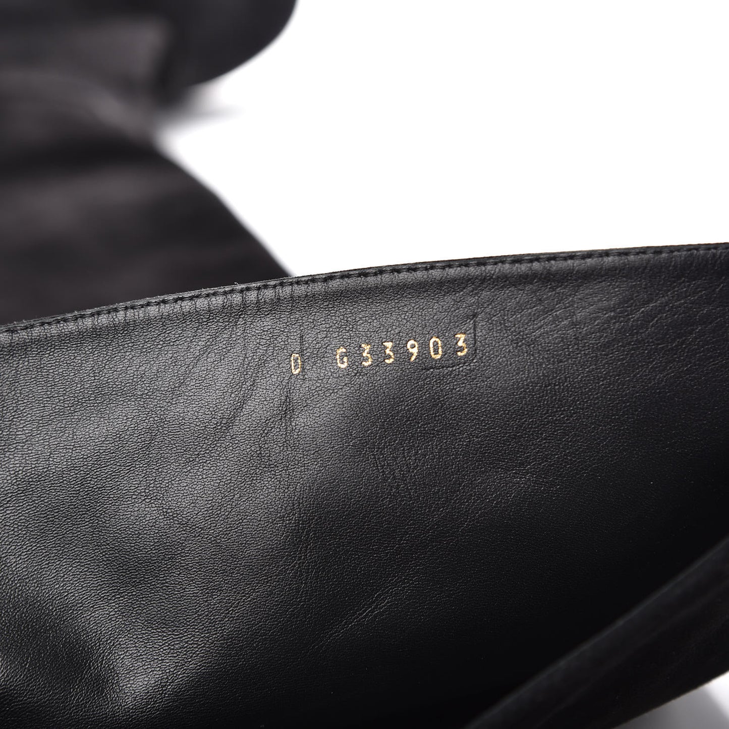 Suede Calfskin CC Over The Knee Boots 39 Black