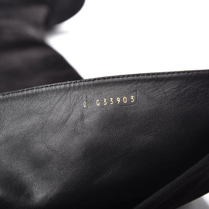 Chanel Suede Calfskin CC Over The Knee Boots 39 Black 7 of 10