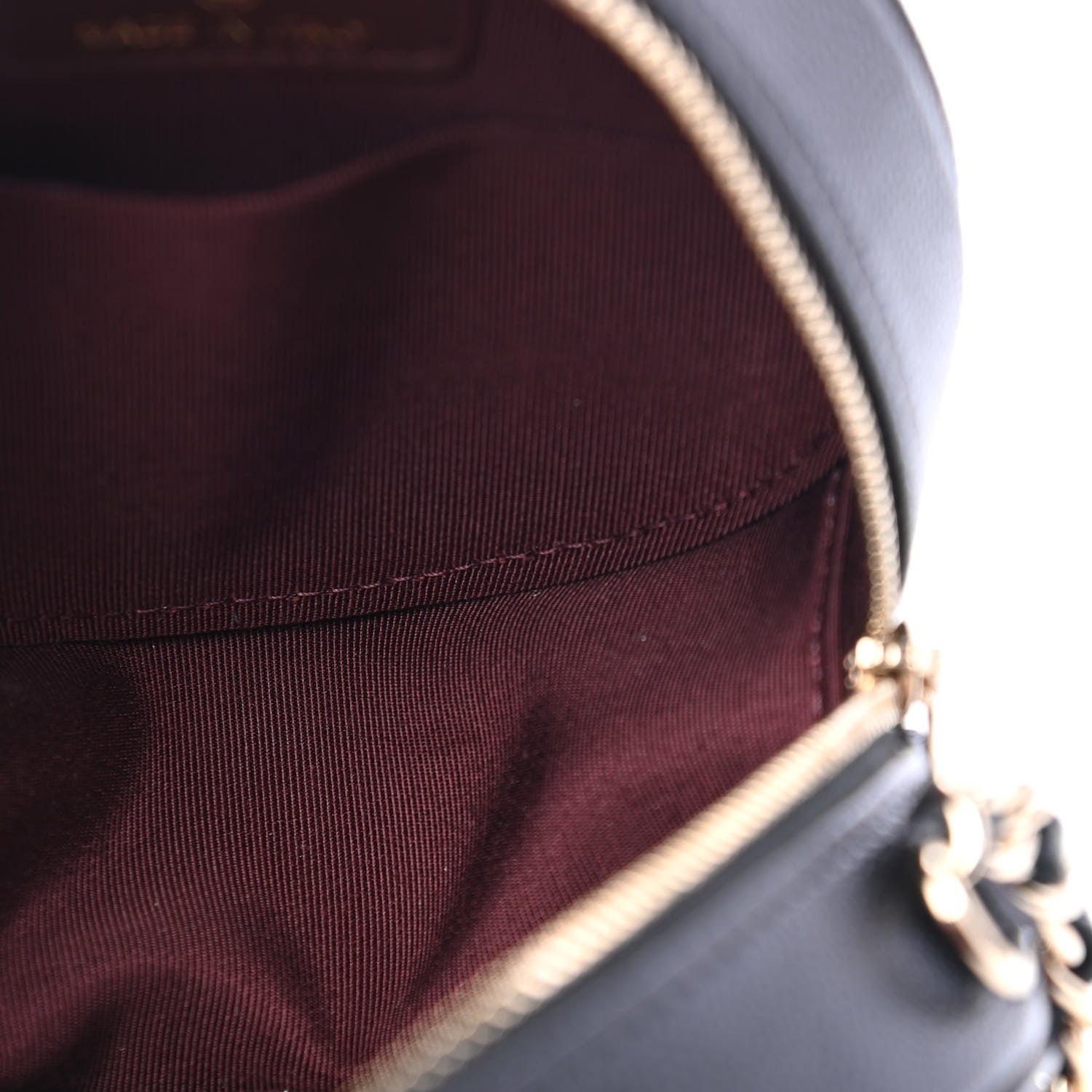 Chanel Caviar Quilted Round Clutch With Chain Black 4 of 6