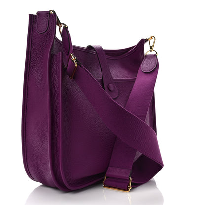 Hermes Taurillon Clemence Evelyne III GM Anemone 3 of 11