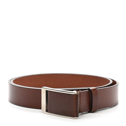 Gucci Calfskin Belt 95 38 Dark Brown 1 of 7